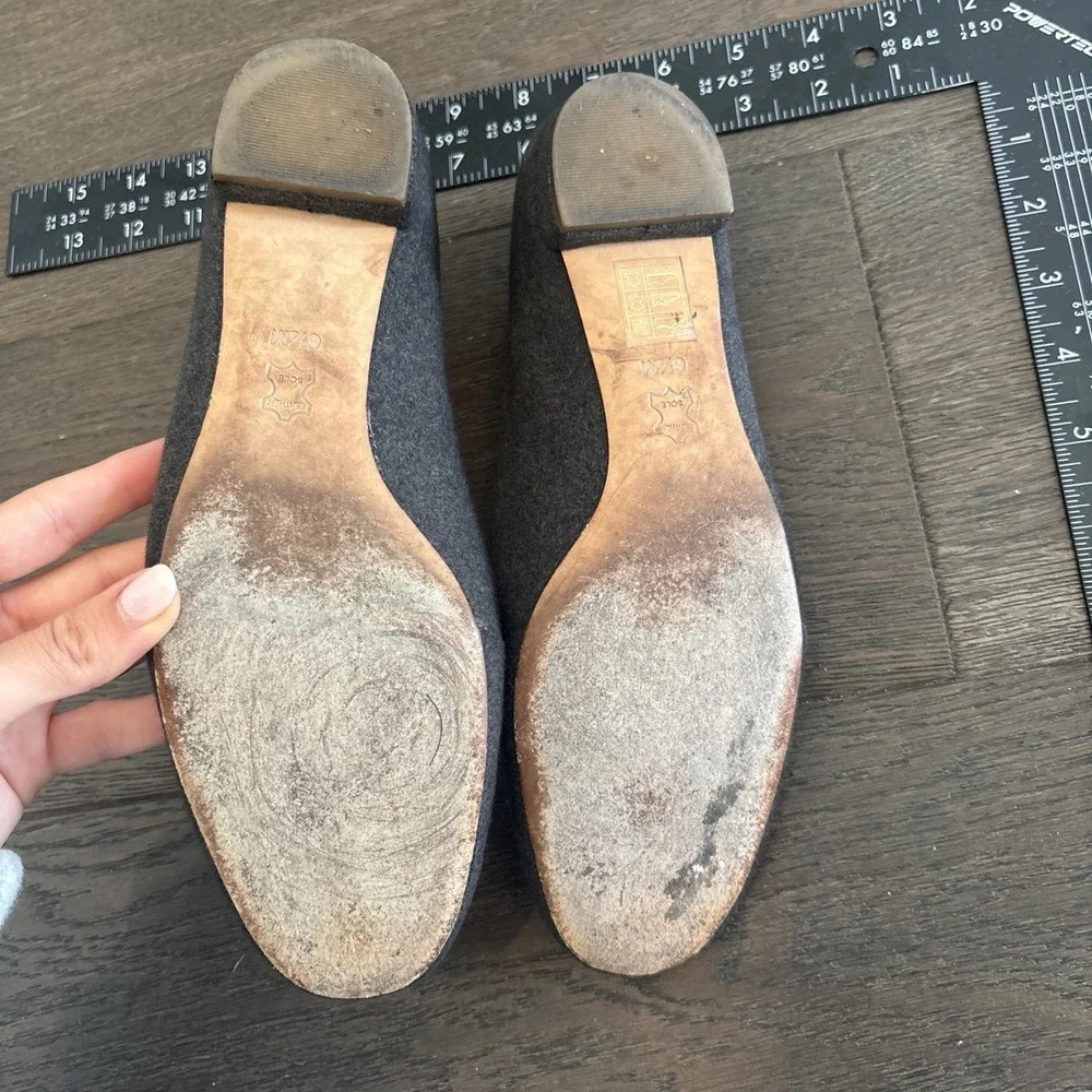 Tory Burch Wall Grey Flats Women's Size 6 1/2